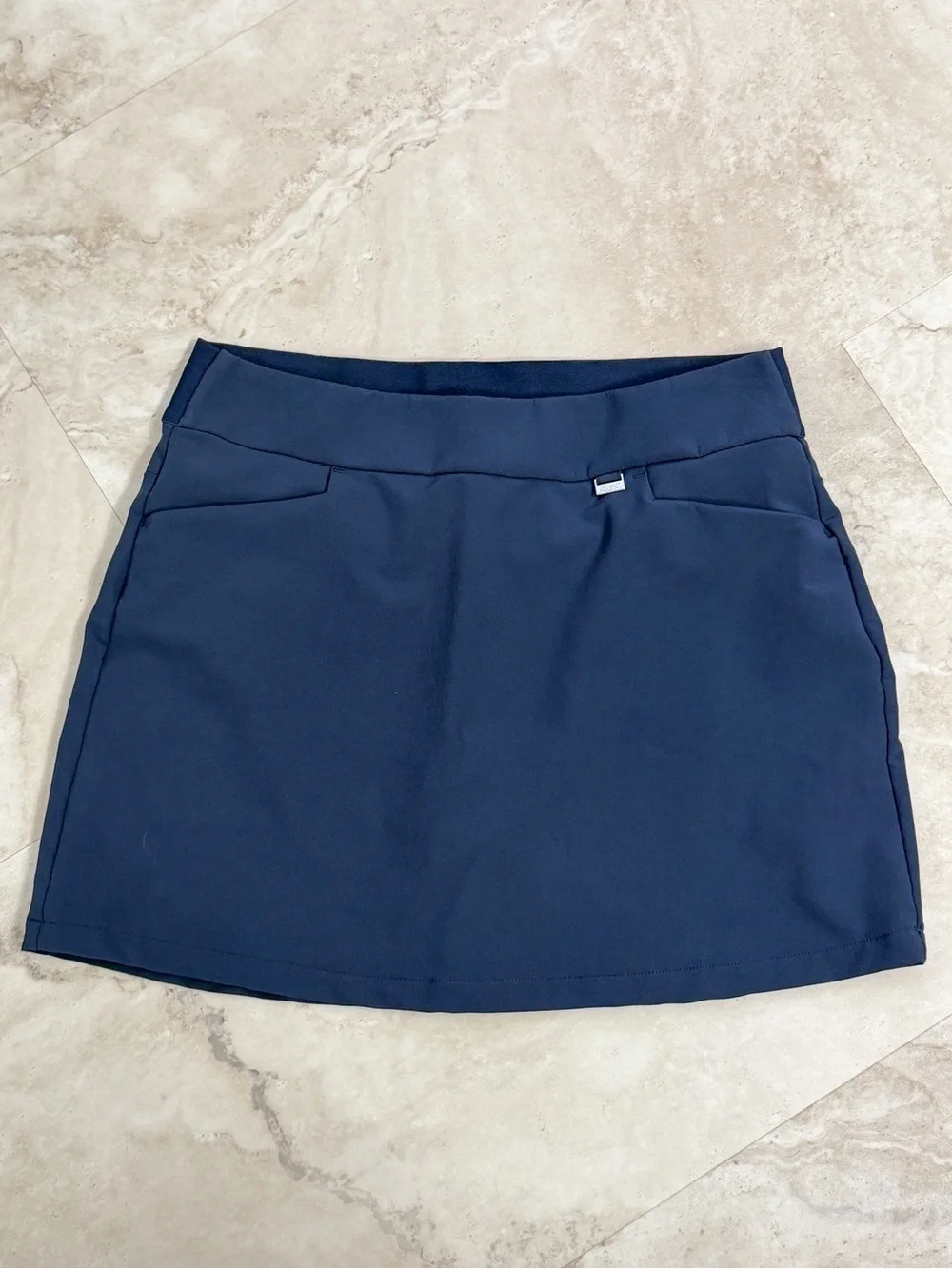 Greg Norman Play Dry Navy Blue Golf Skort Built In Shorts Women’s M Athleisure